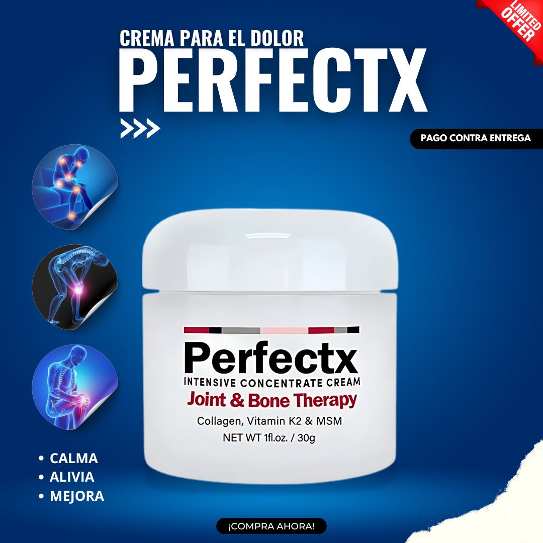 Crema PerfectX™ – Alivio Inmediato para Dolores | 2x1 + Envío Gratis