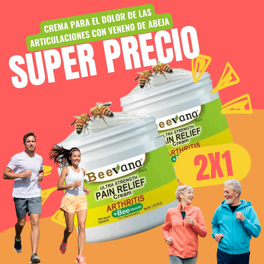🐝 Beevana™ Crema de Veneno de Abeja – Alivio Natural para tus Articulaciones y Huesos 🎯 Oferta Exclusiva Hoy: ¡Paga 1 y Llévate 2 Unidades!
