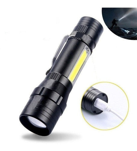 🔦✨ ¡OFERTA ESPECIAL! MINI LINTERNA TÁCTICA LED RECARGABLE USB – POTENTE Y COMPACTA 🚀🔥 ✨🔦