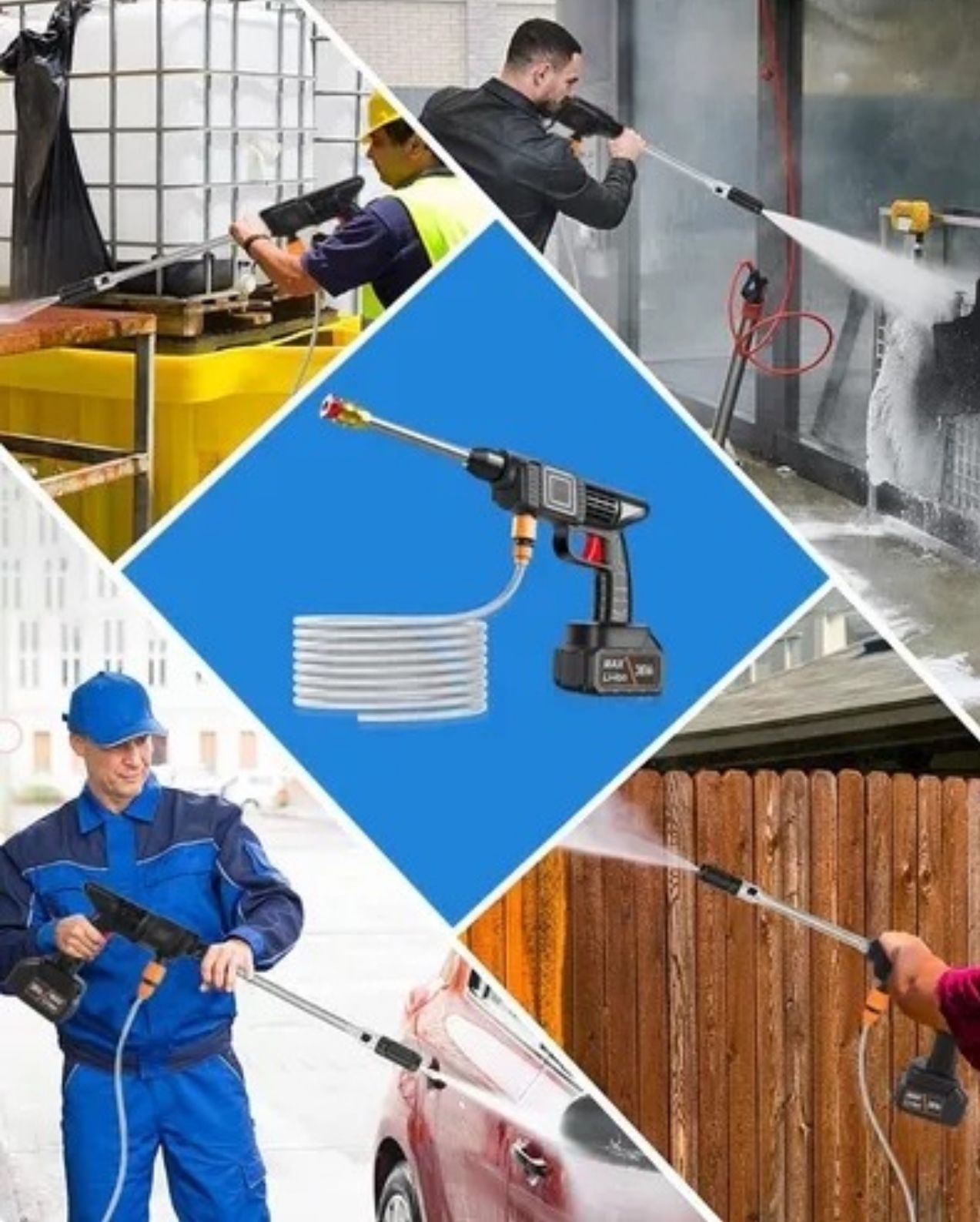 ✨ AquaJet Max™ - HIDROLAVADORA PORTÁTIL 2 BATERÍAS - PODER Y EFICIENCIA EN TUS MANOS ✨