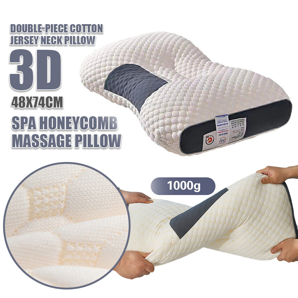 🛏️ Kit Almohada Ortopédica + Almohada para Piernas – Descanso y Confort Absoluto