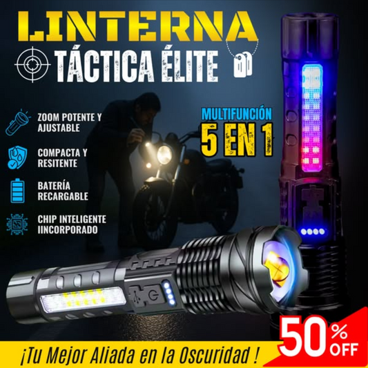 🔦Linterna Táctica XForce 500 – Potencia y Resistencia Total