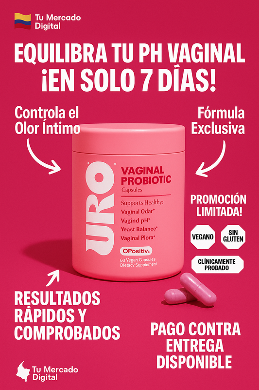🟣 URO Probióticos Vaginales para Mujeres – Tu Salud Íntima, Tu Poder Diario