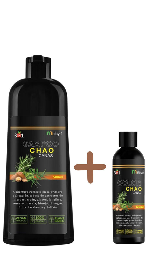 Shampoo Cubre Canas + Tratamiento 3 en 1 – ¡Resultados Rápidos para un Cabello Joven y Brillante! 🔥